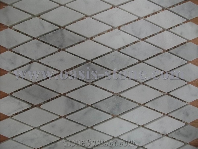 Circular Guangxi White Marble Mosaic