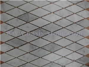 Circular Guangxi White Marble Mosaic