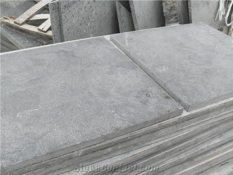 Wellest L828 Blue Stone Flamed Finish Floor Tile,China Grey Limestone,Floor Coverings,Flooring Tile,Sandblast,honed and more finish is available