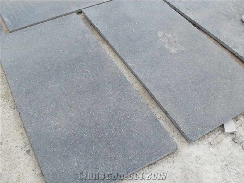 Wellest L828 Blue Stone Flamed Finish Floor Tile,China Grey Limestone,Floor Coverings,Flooring Tile,Sandblast,honed and more finish is available