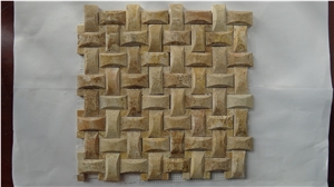 3d Limestone Mosaic,China Beige Limestone Mosaic