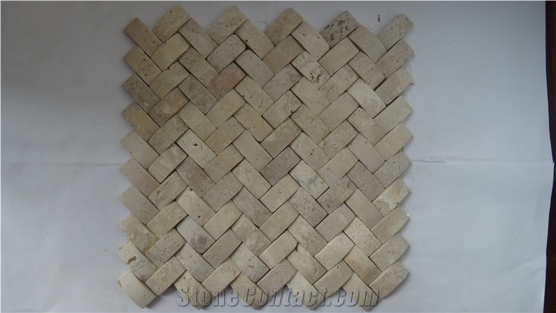 3d Travertine Mosaic,Travertine Mosaic,Mosaic