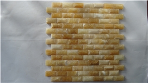3d Yellow Onyx Mosaic,China Yellow Onyx Mosaic