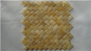 3d Yellow Onyx Mosaic,China Yellow Onyx Mosaic