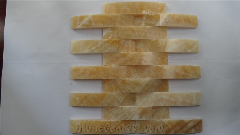 3d Yellow Onyx Mosaic,China Yellow Onyx Mosaic