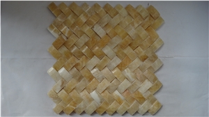 3d Yellow Onyx Mosaic,China Yellow Onyx Mosaic