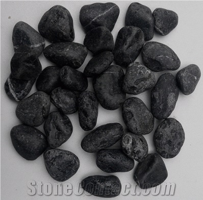 Black Pebble Stone,River Wash Stone,Flat River Pebble