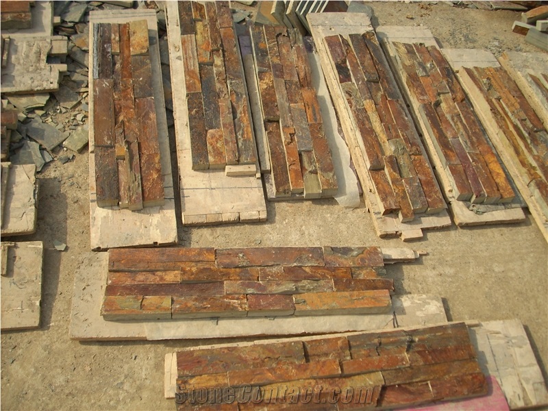 Cultured Slate,Multicolor Culture Stone,China Multicolor Slate