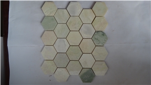 Hexagonal Green Jade Mosaic,Hexagonal Mosaic,Onyx Mosaic