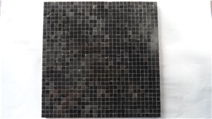 Polished Black Granite Mosaic,China Black Granite Mosaic