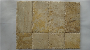 Polished Limestone Mosaic,China Beige Limestone Mosaic