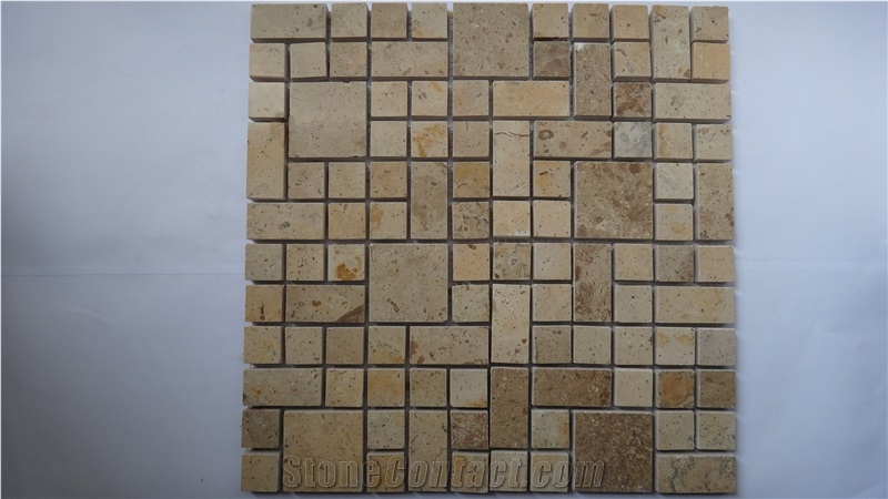 Polished Limestone Mosaic,Limestone Mosaic,Mosaic