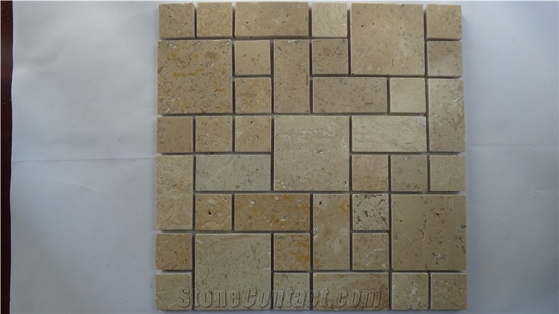 Polished Limestone Mosaic,Limestone Mosaic,Mosaic
