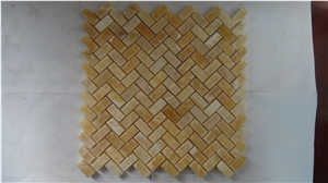 Polished Yellow Onyx Mosaic,China Yellow Onyx Mosaic
