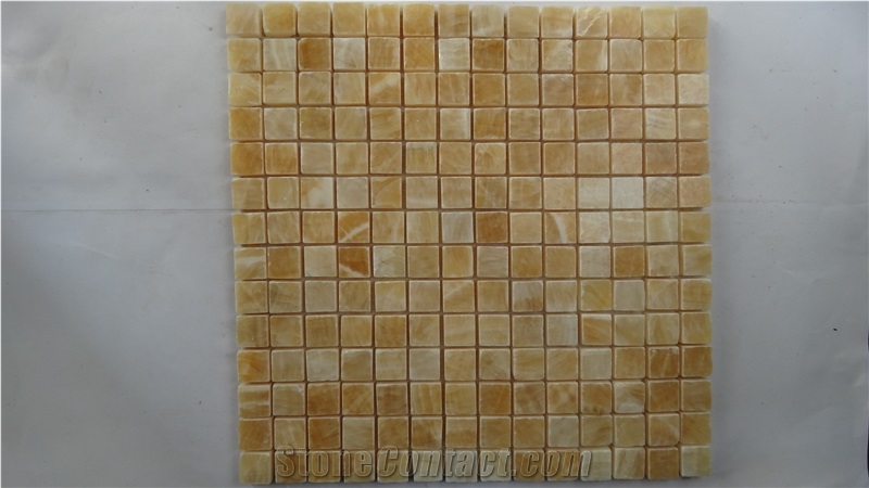 Polished Yellow Onyx Mosaic,Yellow Onyx Mosaic,Onyx Mosaic