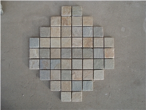 Slate Mosaic,Rusty Slate Mosaics,China Rusty Slate Mosaics