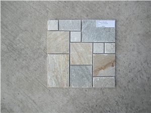 Slate Mosaic,Rusty Slate Mosaics,China Rusty Slate Mosaics