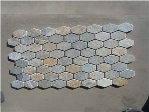Slate Mosaic,Rusty Slate Mosaics,China Rusty Slate Mosaics