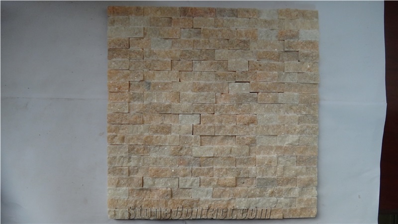 Split Red Marble Mosaic,Sunset Glow Red Marble