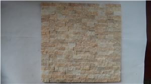 Split Red Marble Mosaic,Sunset Glow Red Marble
