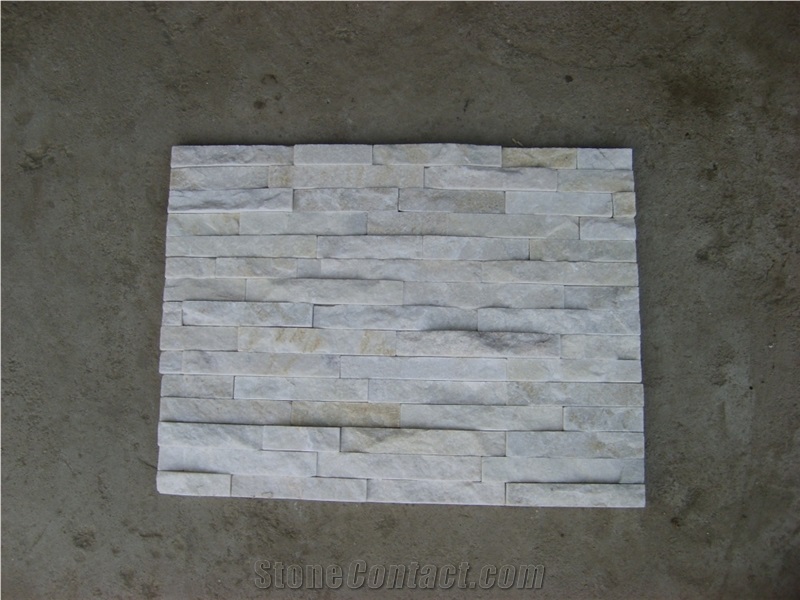White Slate Cultured Stone,China White Slate Stacked Stone,Culture White Slate Ledge Stone for Wall Cladding