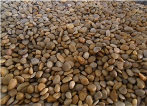 Yellow River Stone,Polished Yellow Pebble Stone
