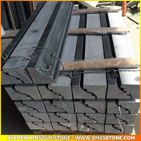 G654 Sesame Black Polished Granite Stone Border Line for Door and Window