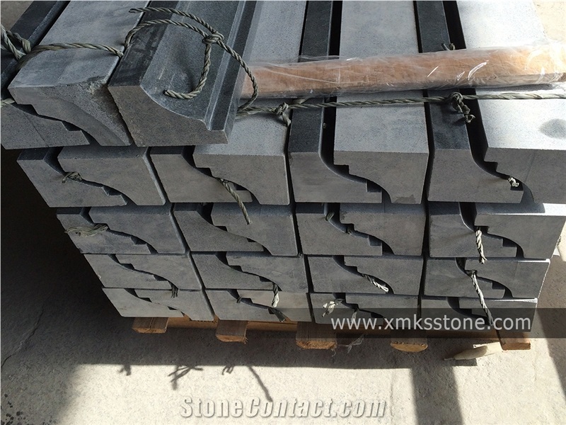 G654 Sesame Black Polished Granite Stone Border Line for Door and Window