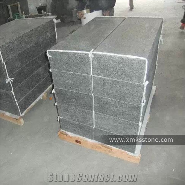 G684 Black Basalt Blockstep,Polished Black Basalt Step