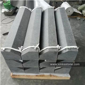 G684 Black Basalt Stairs & Steps, Black Granite Step, Black Granite Step-Flamed