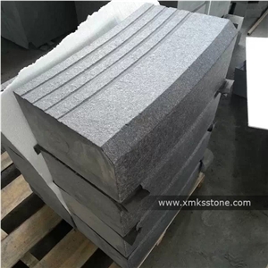 G684 Black Basalt Stairs & Steps, Black Granite Step, Black Granite Step - Special Shape