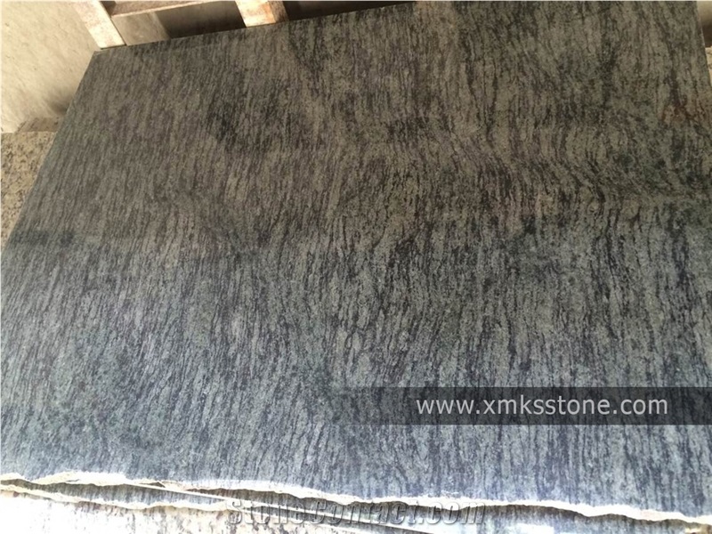 Olive Green Granite Big Slab Vein Cut, South Africa Green Granite
