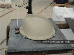 Vt-1001c-S Verde Ubatuba Granite Bathroom Vanity Top Set, with Single/Double Under Mounted Ceramic Sink