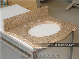 Vt-3001 Classical Series G682 Rusty Yellow Granite Bath Top,Under Mount Sink Cutting Out,For Hotel,Apartment,Condo,Supermarket Vt-3001 Classical Series G682 Rusty Yellow Granite Bath Top,Under Mount Sink Cutting Out,For Hotel,Apartment,Condo,Supermarket