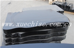Black Granite Shanxi Black Polished Gravestones Black Granite Shanxi Black Polished Gravestones