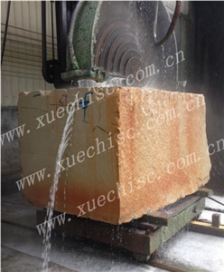 China Pingshan Baipo Yellow Granite Stone Blocks