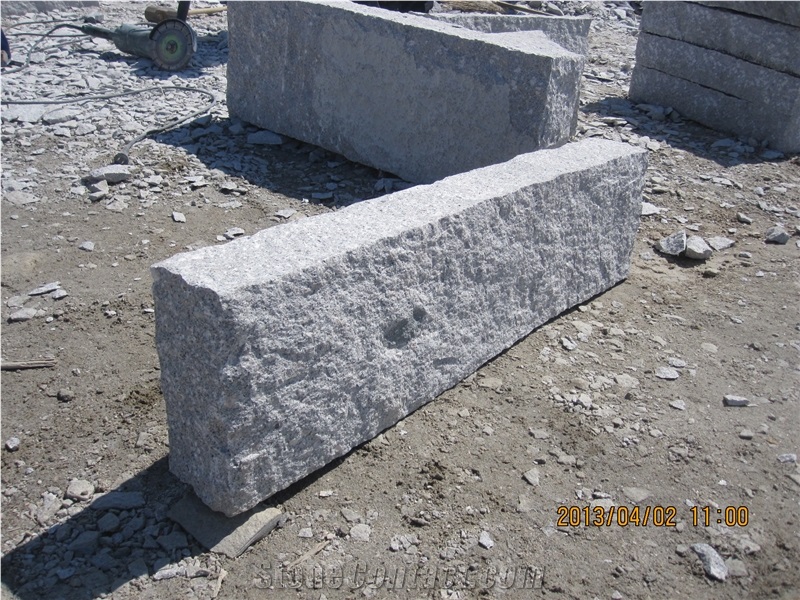 G341 Granite Hand Made Natural Split Kerbstone