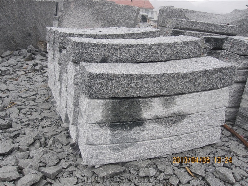 G341 Granite Hand Made Natural Split Kerbstone