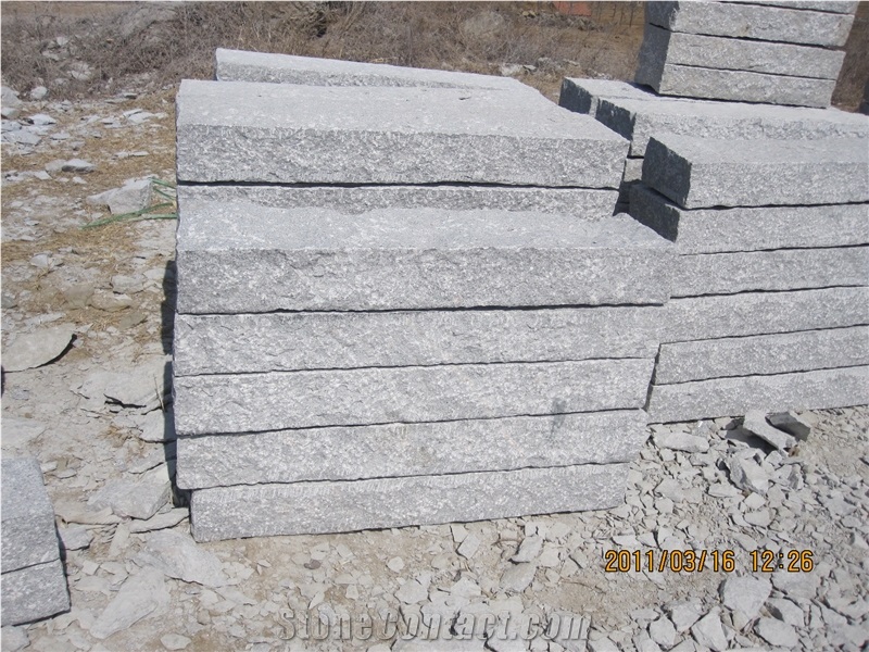 G341 Granite Hand Made Natural Split Kerbstone