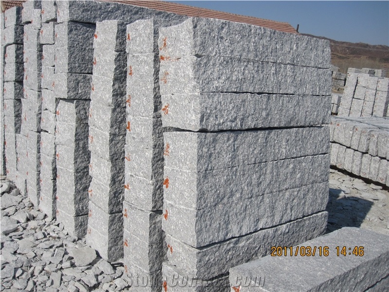 G341 Granite Hand Made Natural Split Kerbstone