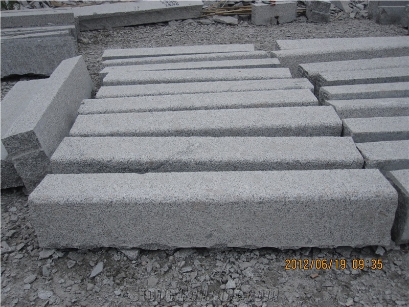 G341 Grey Granite Low Kerbstone