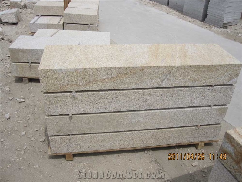 G350 Bush Hammered Block Steps, G350 Granite Steps