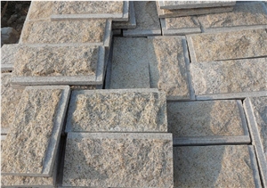 G682 Yellow Rust Stone, Exterior Walling Chinese Yellow/Beige Mushroom Stone/Granite Tiles/Cladding Stone