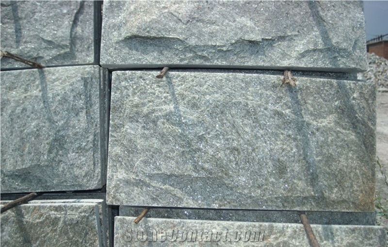 Green Quartzite, Exterior Walling Chinese Green Mushroom Stone/Cladding Tile