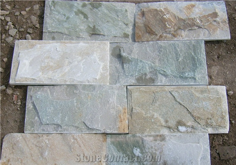 Green Slate,Exterior Walling Chinese Green Mushroom Stone/Cladding Tiles