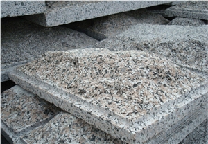 Pink Granite, Exterior Walling Chinese Pink Mushroom Stone/Cladding Tiles