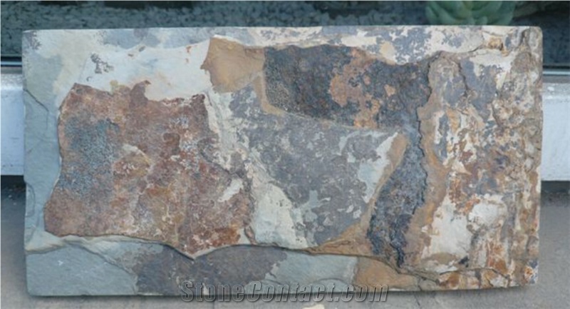 Rusty Slate, Exterior Walling Chinese Rusty Multi-Colored Mushroom Stone/Cladding Tiles