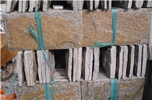 Rusty Yellow Quartzite, Exterior Walling Chinese Yellow Mushroom Stone/Cladding Tiles