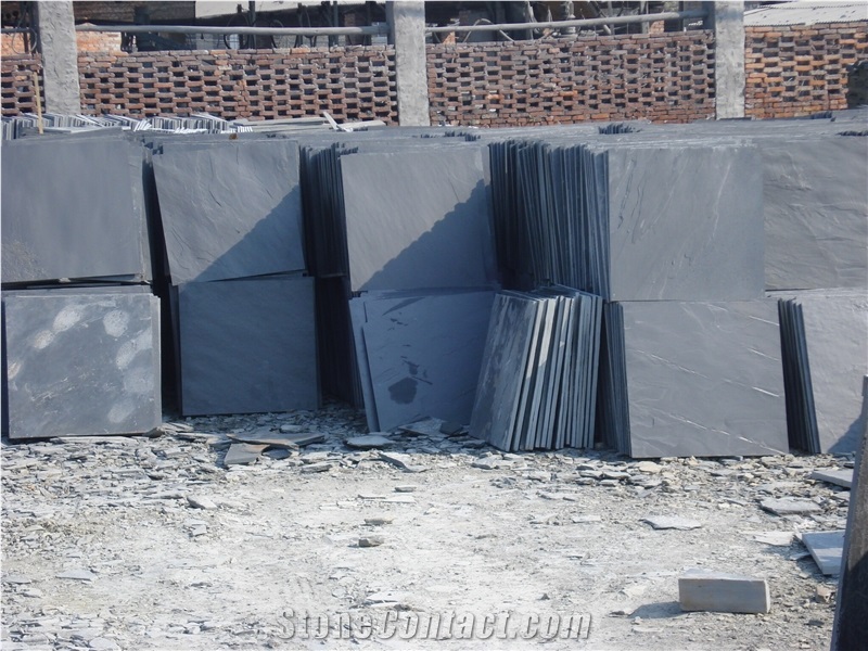 Black Slate Tiles & Slabs