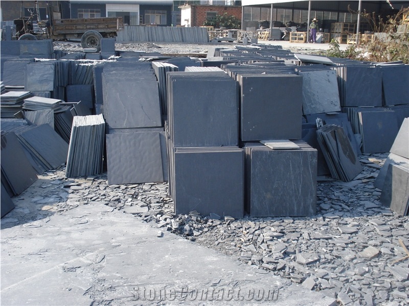 Black Slate Tiles & Slabs
